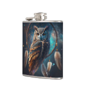 Mystical Space Owl with Dreamcatcher Art       Heupfles (Links)