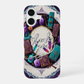 Mystical Spellbook Wreath Thank You Design iPhone 16 Hoesje (Achterkant)