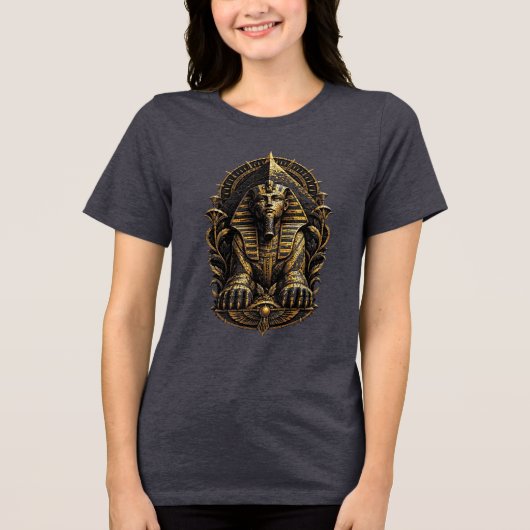 mystical sphinx Tri-Blend shirt (Voorkant)