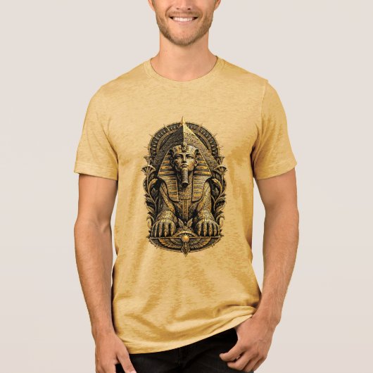 mystical sphinx Tri-Blend shirt (Voorkant)