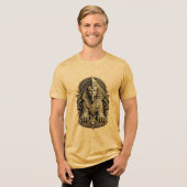 mystical sphinx Tri-Blend shirt (Voorkant volledig)