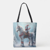 Mystical Spirit Horse Fantasy Tote Bag (Achterkant)