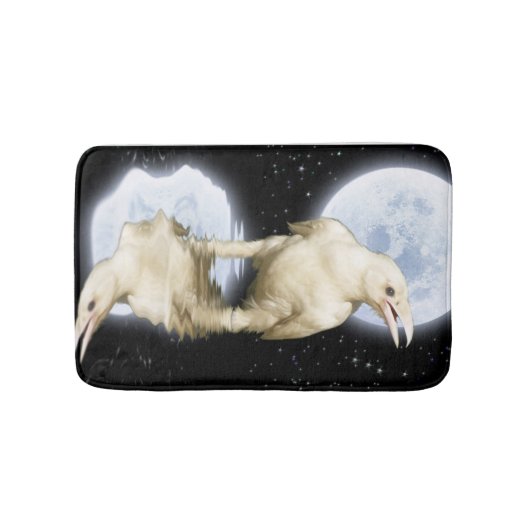 Mystical Spirit Raven en Moon Bath Mat (Voorkant)