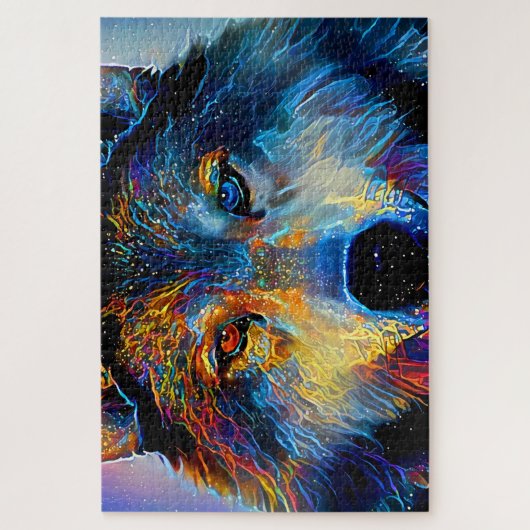 Mystical Spirit Wolf Legpuzzel (Verticaal)
