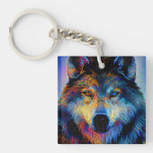 Mystical Spirit Wolf Sleutelhanger (Voorkant)