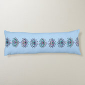 Mystical Spiritueel Eyes tweezijdig roze & blauw Lichaamskussen (Achterkant)