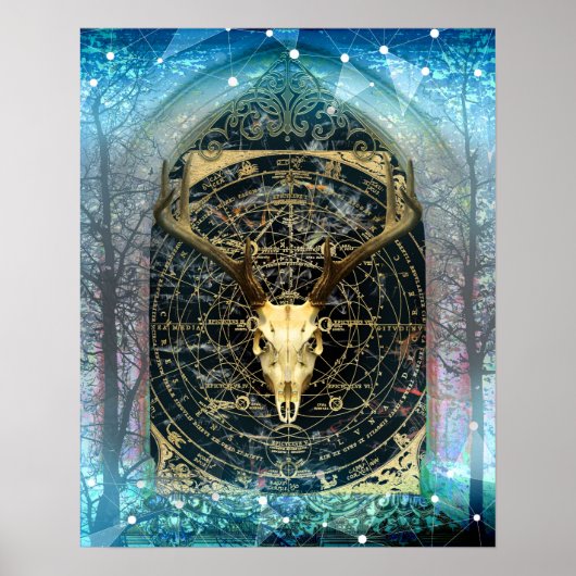 Mystical Stag Poster (Voorkant)