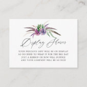 Mystical Succulents Vrijgezellenfeest Display Show Informatiekaartje (Voorkant)