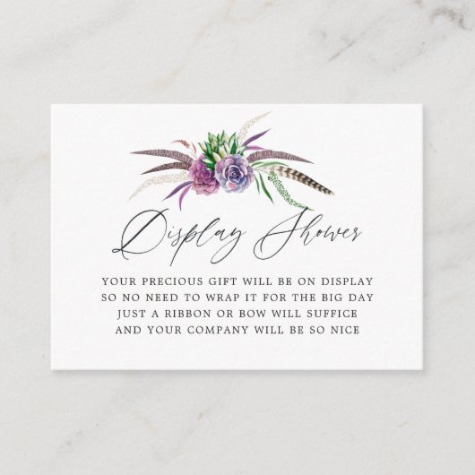 Mystical Succulents Vrijgezellenfeest Display Show Informatiekaartje (Voorkant)