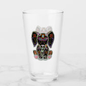 Mystical Sugar Skull Elephant Glas (Voorkant)