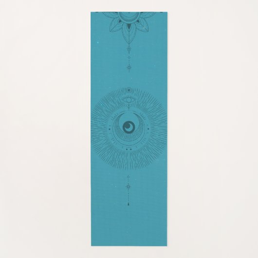 Mystical Sun en Moon Yoga Mat (Voorkant)