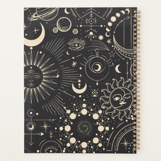 Mystical Sun & Moon Planner (Achterkant)