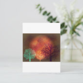 Mystical Sun Trees Briefkaart (Staand voorkant)