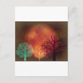 Mystical Sun Trees Briefkaart (Voorkant)