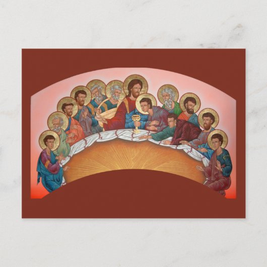 Mystical Supper Prayer Card Briefkaart (Voorkant)