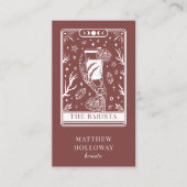 Mystical Tarot Barista Visitekaartje (Voorkant)