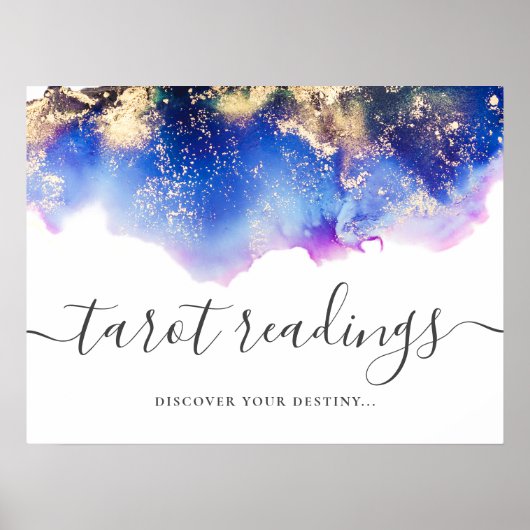 Mystical Tarot Readings Wedding Sign Poster (Voorkant)