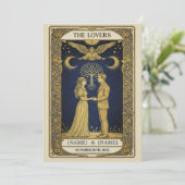 Mystical Tarot Wedding Invitation – Custom ‘The Lo Bedankkaart (Staand voorkant)