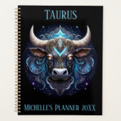 Mystical Taurus Zodiac Artwork  Planner (Voorkant)