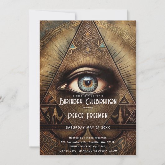 Mystical Third Eye, Spiritueel Kaart (Voorkant)