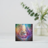 Mystical Third Eye, Spiritueel Vierkante Visitekaartje (Staand voorkant)