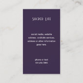 Mystical Third Eye, Spiritueel Visitekaartje (Achterkant)