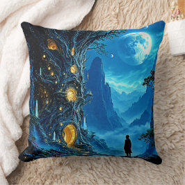 Mystical Tree Home Dreamscape Kussen