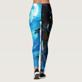 Mystical Tree Home Dreamscape Leggings