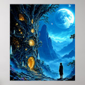 Mystical Tree Home Dreamscape Poster (Voorkant)