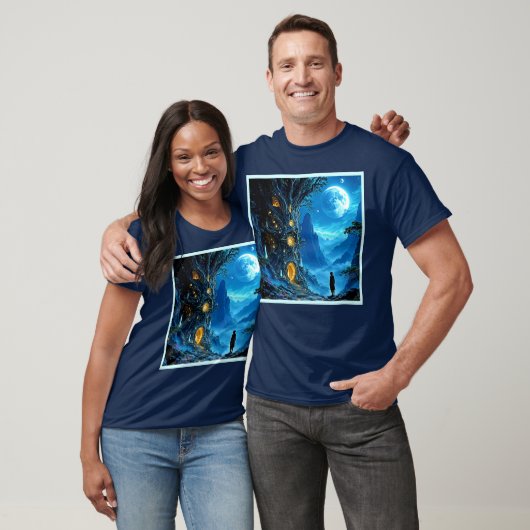 Mystical Tree Home Dreamscape T-shirt (Unisex)