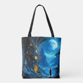 Mystical Tree Home Dreamscape Tote Bag (Achterkant)