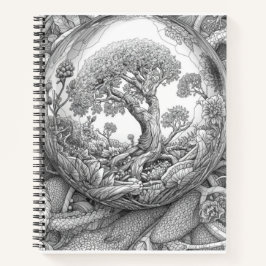 Mystical Tree Magic Sphere Journal Notitieboek