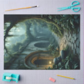 Mystical tuin put decoupage papier (Craft)