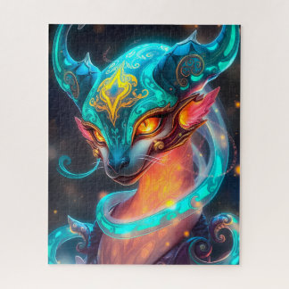 Mystical Turquoise Ethereal Creature  Legpuzzel