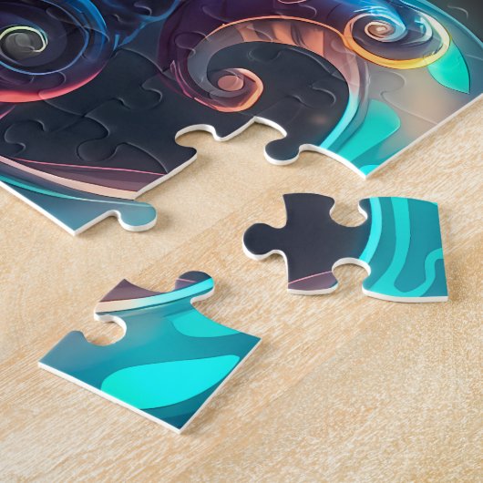 Mystical Turquoise Ethereal Creature  Legpuzzel (Zijkant)