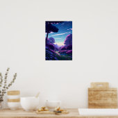 Mystical Twilight, een Uitzicht van boven Poster (Keuken)