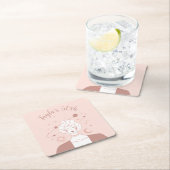 Mystical Universe 50th Birthday Musk Pink Onderzet Kartonnen Onderzetters (Insitu)