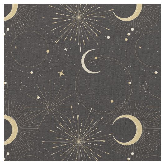  Mystical universe sun moon Stof (Close Up)