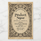 Mystical Vertical Elixirs Apothecary Style Labels Wijn Etiket (Enkel label)