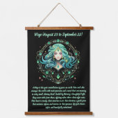 Mystical Virgo Zodiac  Hangend Wandkleed (Voorkant)