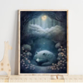 Mystical White Wolf Animal Print | Wolf Print