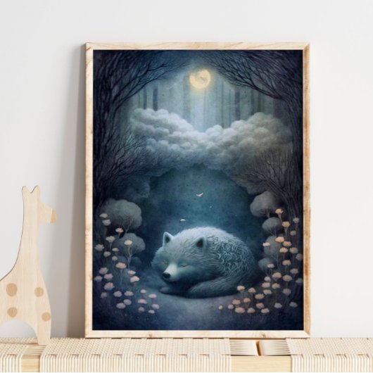 Mystical White Wolf Animal Print | Wolf Print