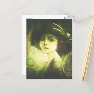 Mystical Willow Tree Fairy Fantasy Art Briefkaart