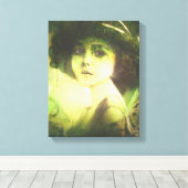 Mystical Willow Tree Fairy Fantasy Art Canvas Afdruk (Insitu (Houten vloer))