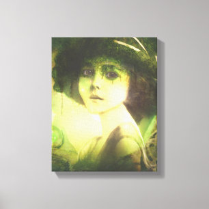 Mystical Willow Tree Fairy Fantasy Art Canvas Afdruk