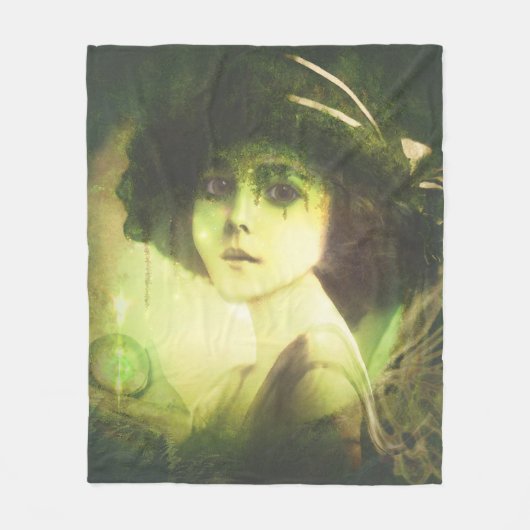 Mystical Willow Tree Fairy Fantasy Art Fleece Deken (Voorkant)