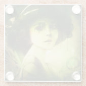 Mystical Willow Tree Fairy Fantasy Art Glazen Onderzetter (Achterkant)