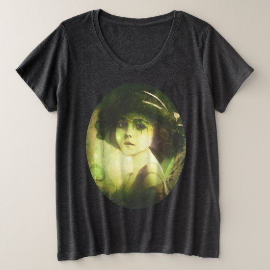 Mystical Willow Tree Fairy Fantasy Art Grote Maat T-shirt (Design voorkant)