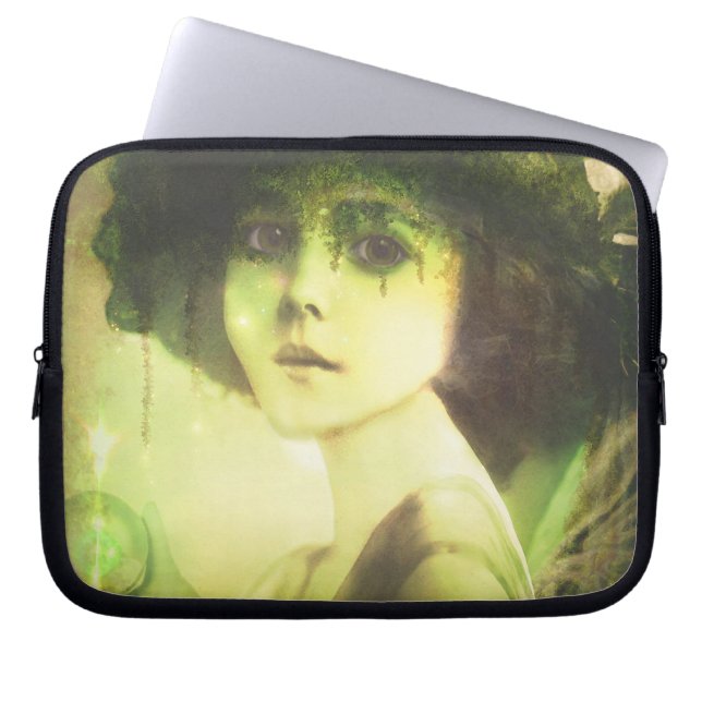 Mystical Willow Tree Fairy Fantasy Art Laptop Sleeve (Voorkant)