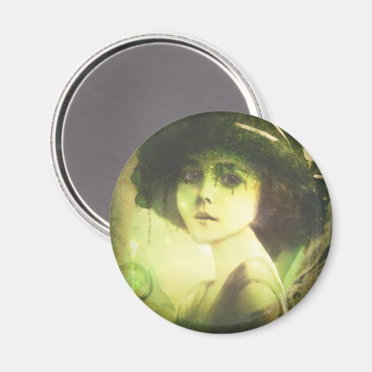 Mystical Willow Tree Fairy Fantasy Art Magneet (Voorkant / Achterkant)